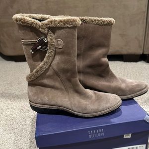 Stuart Weitzman Suede toggle boots